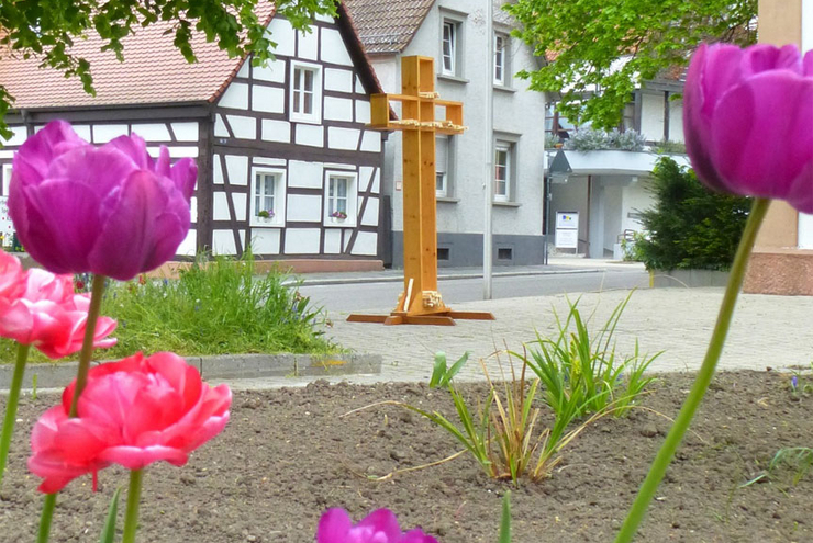 Osternachtvorbereitung in Altrip 2017. 