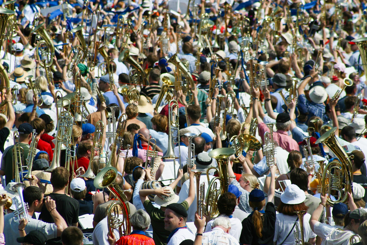 Goldenes Blech und Kirchentagsgefühle. Foto: Fundus