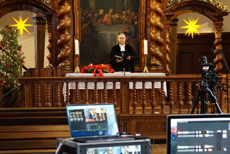 Videoandacht von Kirchenpräsident Christian Schad aus der Dreifaltigkeitskirche