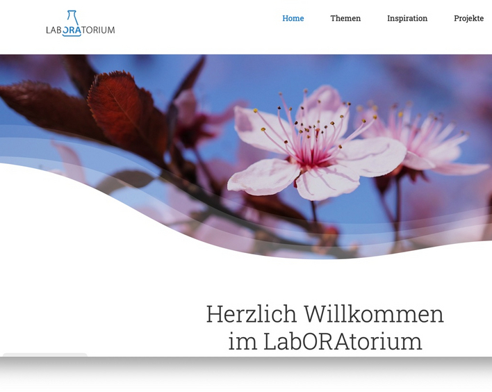 Neues wagen, fehlertolerant sein: Die Webseite "LabORAtorien" der Evangelischen Kirche der Pfalz zeigt Beispiele "anderer" kirchlicher Formate.