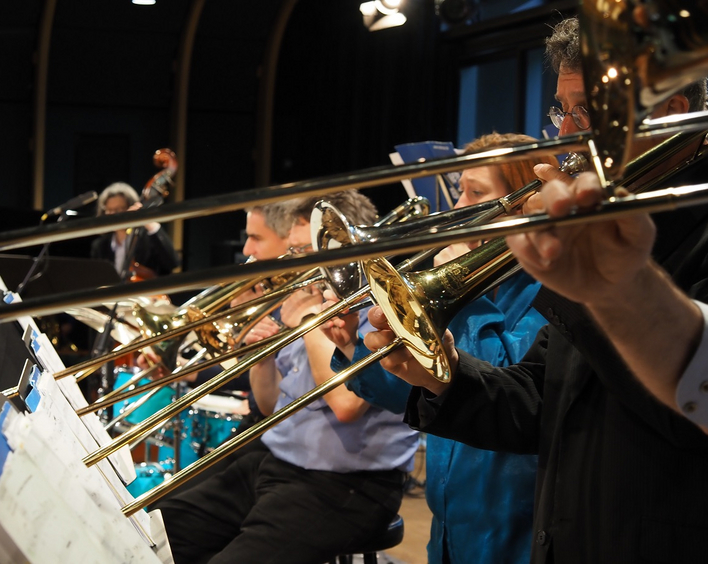 Die NeW Brass Bigband hat es sich zur Aufgabe gemacht, klassische sakrale Musik mit dem Sound einer Big Band zu verbinden. Foto: Alexander Bähr/PD