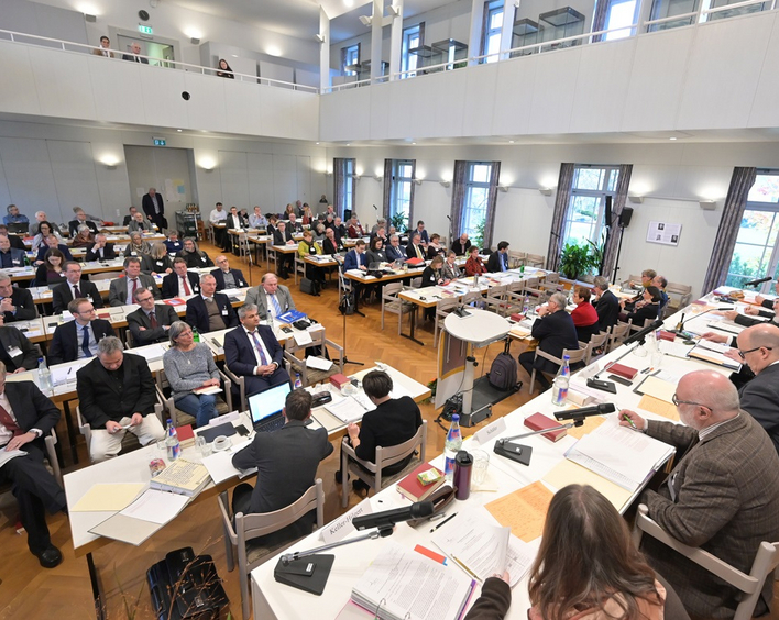 Die Landessynode tagt wieder in Präsenz. Archivfoto: lk/Landry 