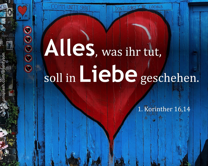 Die Jahreslosung der Kirchen 2024. Foto: fundus