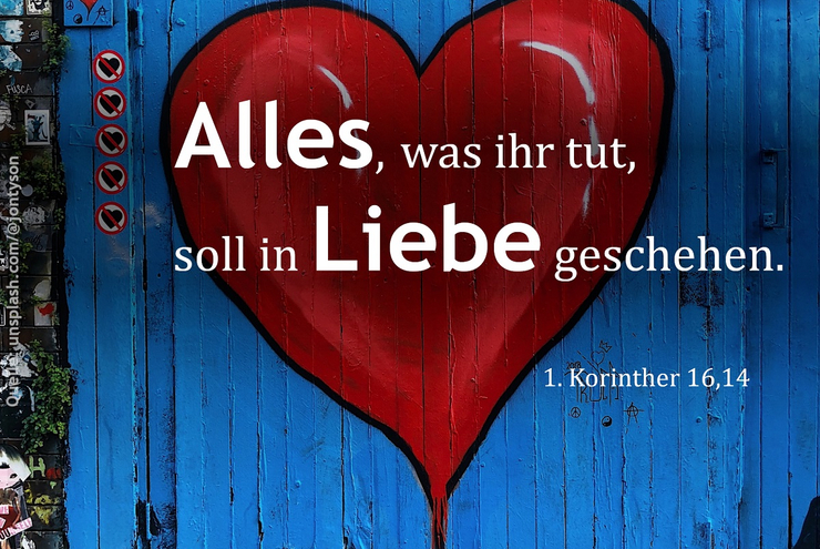 Die Jahreslosung der Kirchen 2024. Foto: fundus