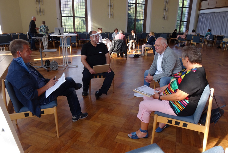 Werkstatttag unter Coronaschutz-Bedingungen. Foto: lk/Peter Butz
