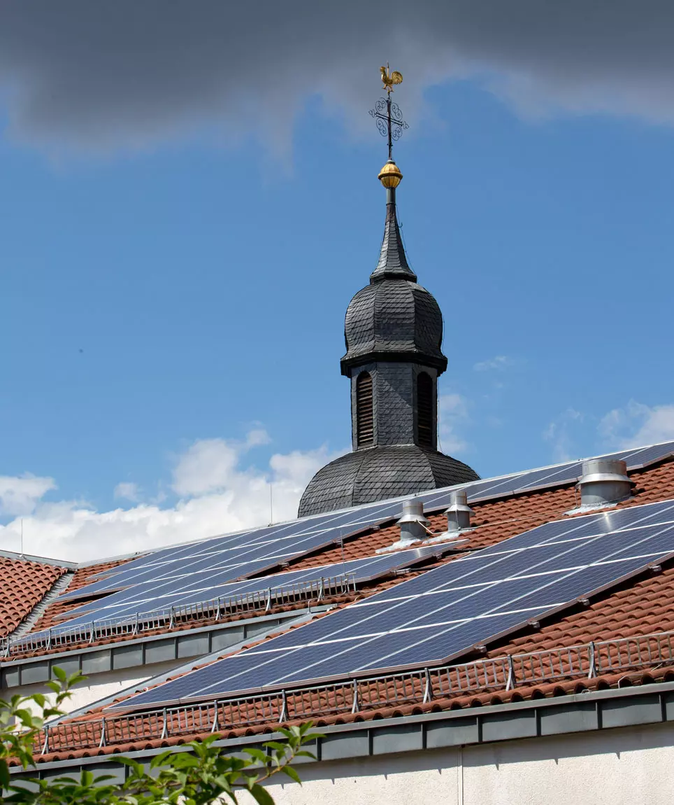 Photovoltaik auf dem Heinz-Wilhelmy-Haus in Kaiserslautern. Archivfoto: view 