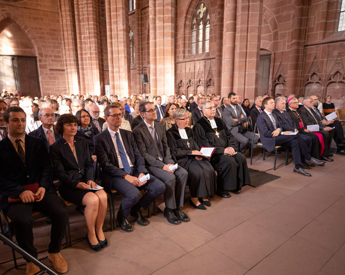 Festgottesdienst zum Jubiläum "200 Jahre Pfälzer Kirchenunion" in der Kaiserslauterer Stiftskirche.