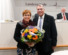 Glückwünsche: Kirchenpräsident Christian Schad und seine neue Stellvertreterin Marianne Wagner. Foto: Landry