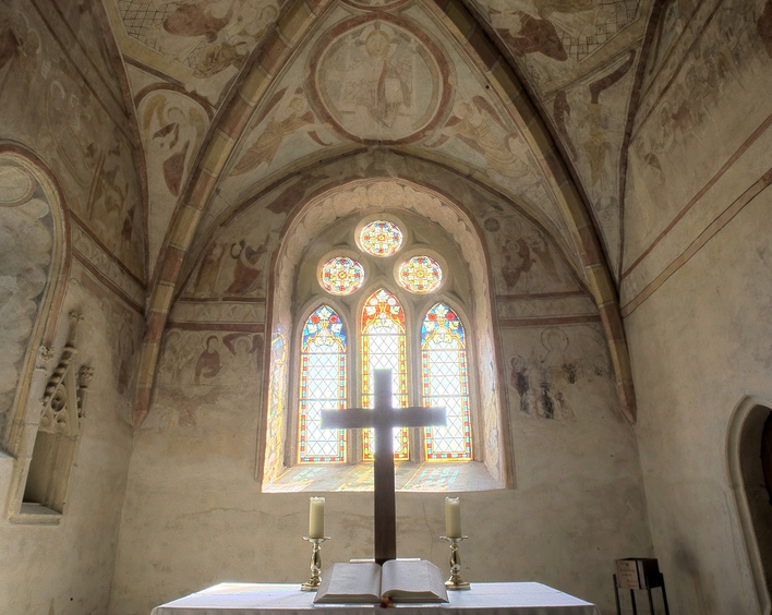Innenansicht der Hirsauer Kapelle, Offenbach-Hundheim