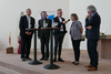 Gesprächsrunde mit Ludwig Burgdörfer, Petra Mehrhof, Wolfgang Schumacher, Ulrich Klein und Christian Schad (v.re.).