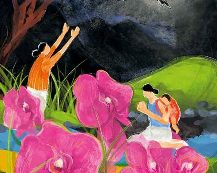 "I Have Heard About Your Faith" ("Ich habe von deinem Glauben gehört") heißt das Bild zum Weltgebetstag 2023 von der taiwanischen Künstlerin Hui-Wen Hsiao. Bild: World Day of Prayer International Committee, Inc.