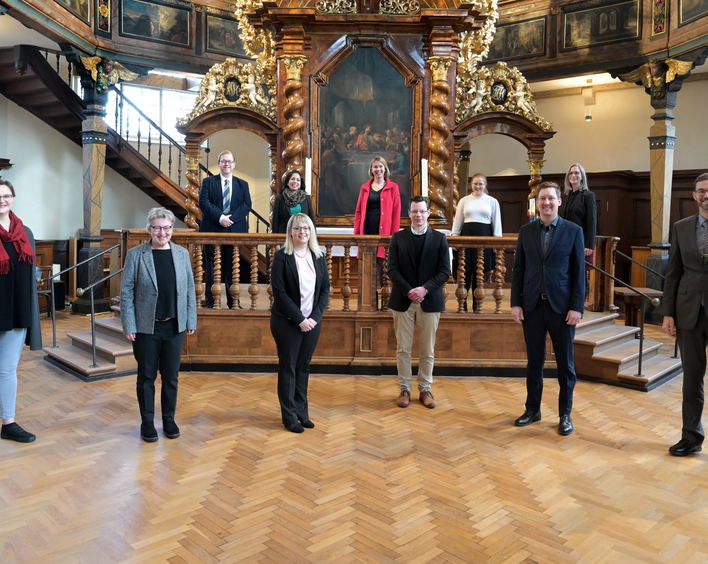 Ernennung der neuen PfarrerInnen mit Kirchenpräsidentin Dorothee Wüst (Foto: lk/Landry)