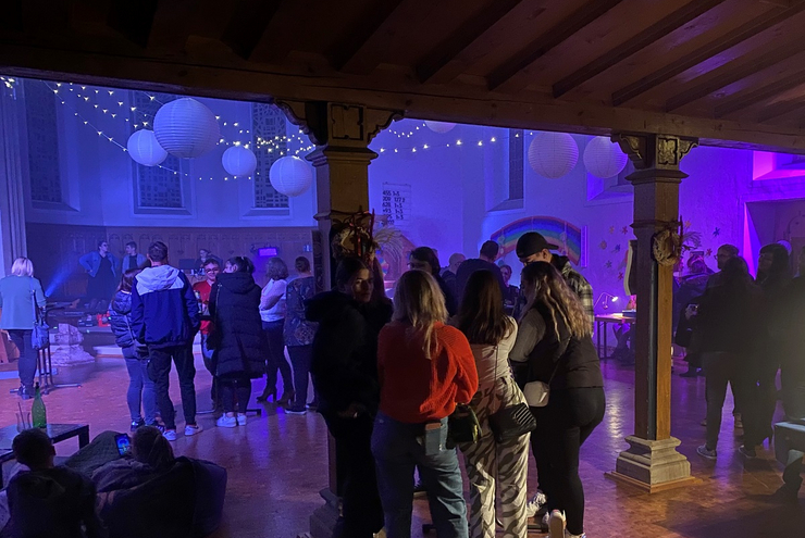 Die Kirche wird zum Club. Foto: Katrin Müller