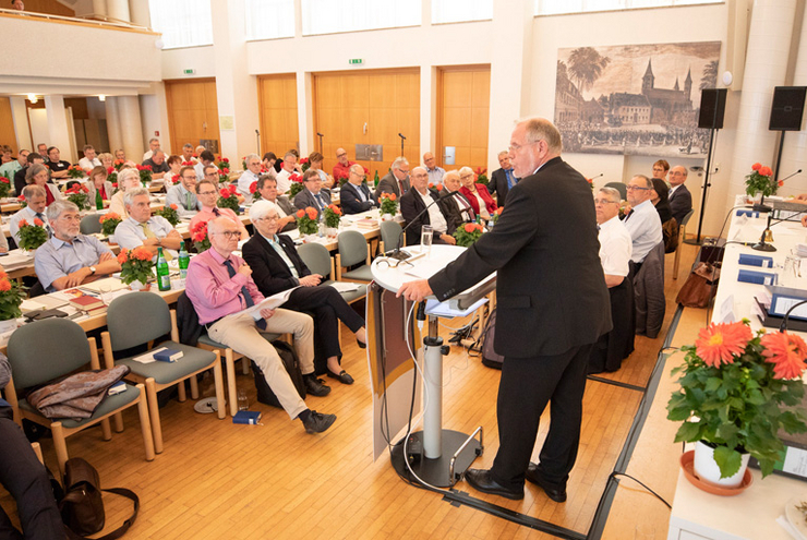...und Michael Beintker referierten zur Kirchenunion. Fotos: Landeskirche/view