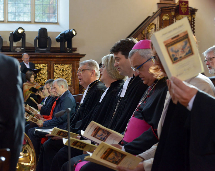 Festgottesdienst zum 500. Reformationsjubiläum in der Speyerer Dreifaltigkeitskirche. 