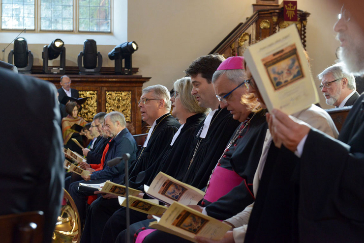 Festgottesdienst zum 500. Reformationsjubiläum in der Speyerer Dreifaltigkeitskirche. 