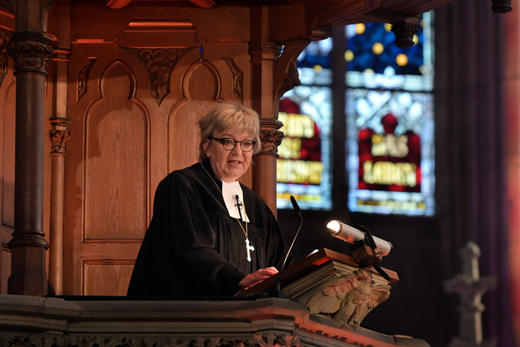 Kirchenpräsidentin Dorothee Wüst. Foto: lk/Landry