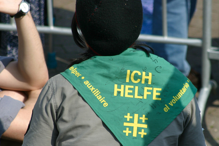 Freiwillige Helfer sind das Rückgrat des Kirchentags. Foto: Fundus/Hans-Georg Vorndran