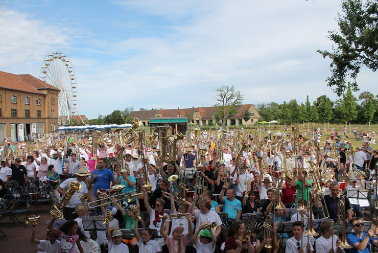 Die Gute Botschaft "herausposaunen", wie beim letzten Landesposaunentag 2015 in Landau.