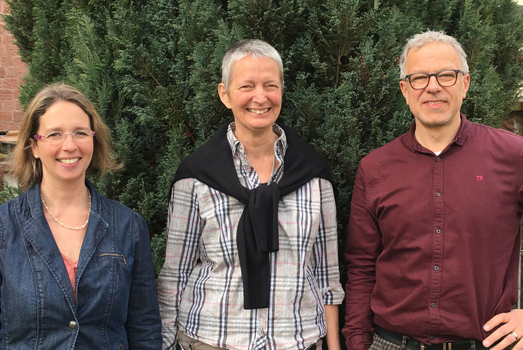 Leitungsteam: Astrid Martin, Ursula Adam und Peter Annweiler (von links). Foto Telefonseelsorge
