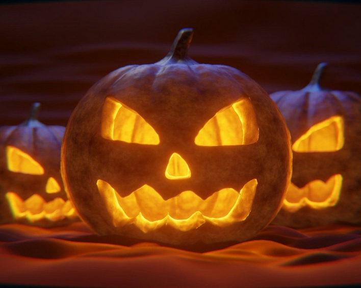 Geht zurück auf die Legende von Jack O´Lantern: Ausgehöhlte Kürbisse mit brennender Kerze darin. Foto: Pixabay