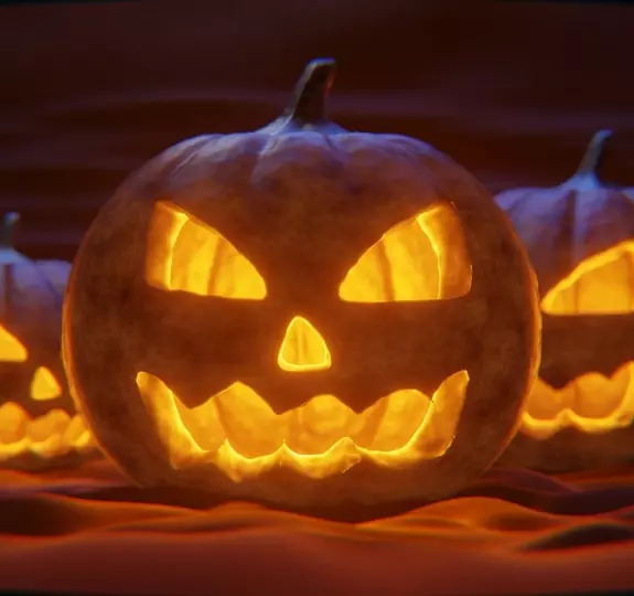 Geht zurück auf die Legende von Jack O´Lantern: Ausgehöhlte Kürbisse mit brennender Kerze darin. Foto: Pixabay