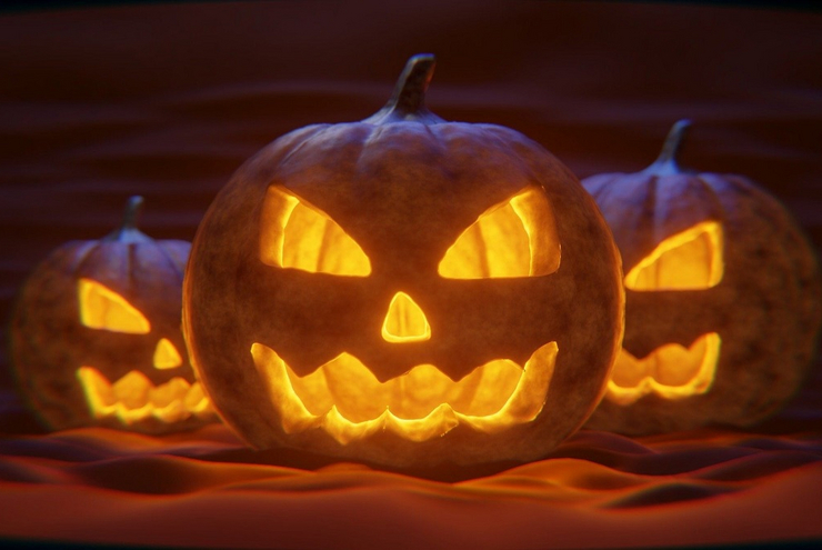 Geht zurück auf die Legende von Jack O´Lantern: Ausgehöhlte Kürbisse mit brennender Kerze darin. Foto: Pixabay