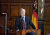 Bundestagspräsident a.D. Wolfgang Thierse hielt die Festansprache bei der landesweiten Reformationsfeier in der Speyerer Dreifaltigkeitskirche. 