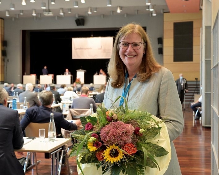 Die neue juristische Oberkirchenrätin der pfälzischen Landeskirche: Bettina Wilhelm.