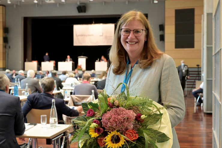 Die neue juristische Oberkirchenrätin der pfälzischen Landeskirche: Bettina Wilhelm.