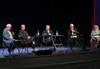 Auf dem Podium im Alten Stadtsaal (von links): Günther Beckstein, Dorothee Wüst, Moderator Peter Eichhorn, Karl-Heinz Wiesemann und Dorothea Sattler. Foto: Landry