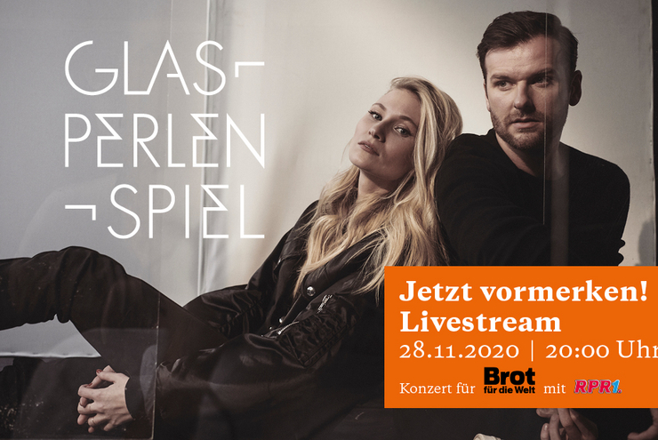 Die Band Glasperlenspiel engagiert sich mit einem Livestream-Konzert für die Aktion.