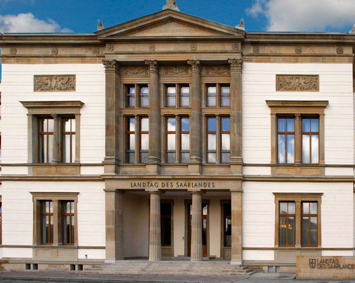 Landtagsgebäude in Saarbrücken. Foto: Landtag Saarland