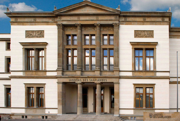 Landtagsgebäude in Saarbrücken. Foto: Landtag Saarland