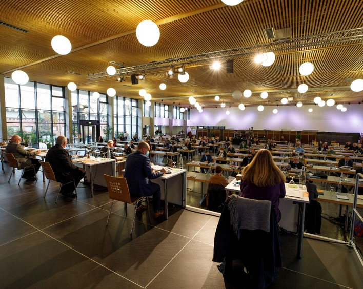 Anders als im Vorjahr (Bild) findet die Frühjahrssynode 2021 der Evangelischen Kirche der Pfalz digital statt.