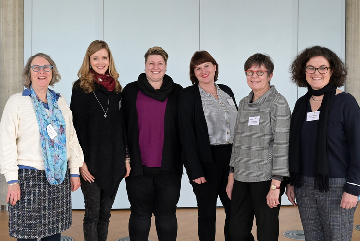 Das Koordinatorinnenteam: Annette Heinemeyer, Judith Godelmann, Annika Raiß, Lena Dunio-Özkan, Dr. Gudrun Neebe, Karoline Hölscher, es fehlt Carmen Prasse.