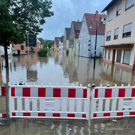 Land unter rund um Zweibrücken. Foto: Verbandsgemeinde Zweibrücken Land/Björn Bernhard Land unter rund um Zweibrücken. Foto: Verbandsgemeinde Zweibrücken Land/Björn Bernhard