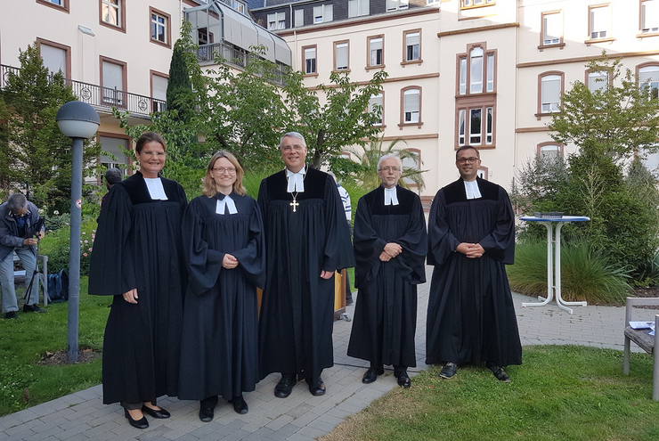 Isabelle Wien, Corinna Kloß, Christian Schad, Günter Geisthard und Florian Gärtner (vlnr). Foto: Diakonissen