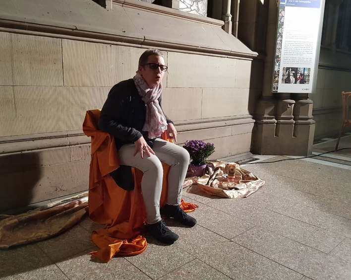 Die Speyerer Gedächtniskirche war der stimmungsvolle Rahmen für die Bibelnacht.  