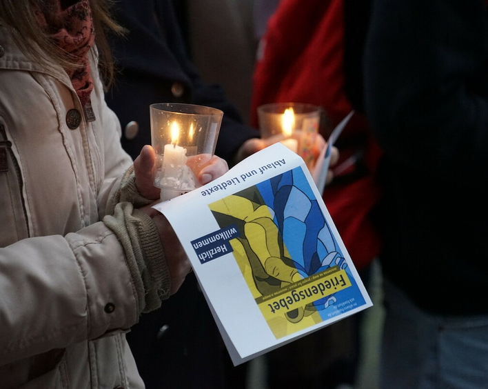 Die Evangelische Kirche der Pfalz und das Bistum Speyer rufen zum Gebet für den Frieden in der Ukraine auf. Foto: Fundus/Klaus Hofacker