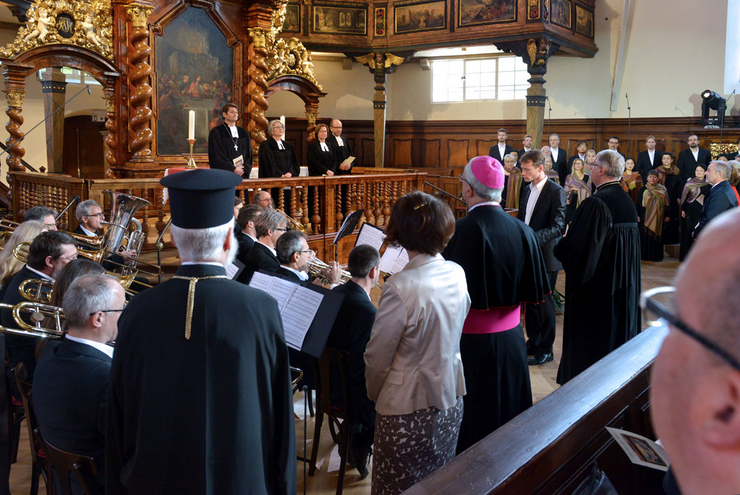 In dem ökumenisch gestalteten Gottesdienst...