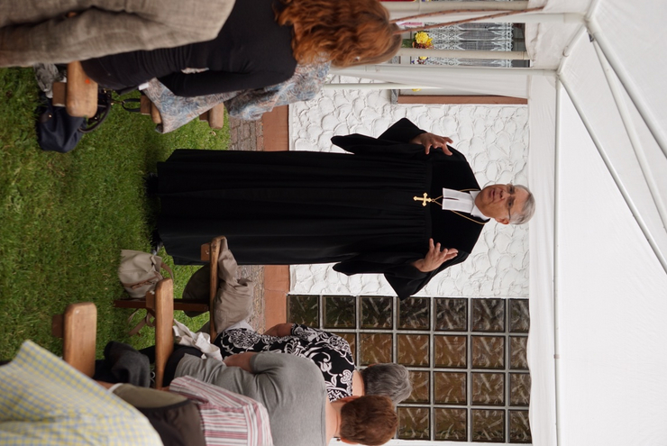 Kirchenpräsident Schad mahnt zum Miteinander der Konfessionen.