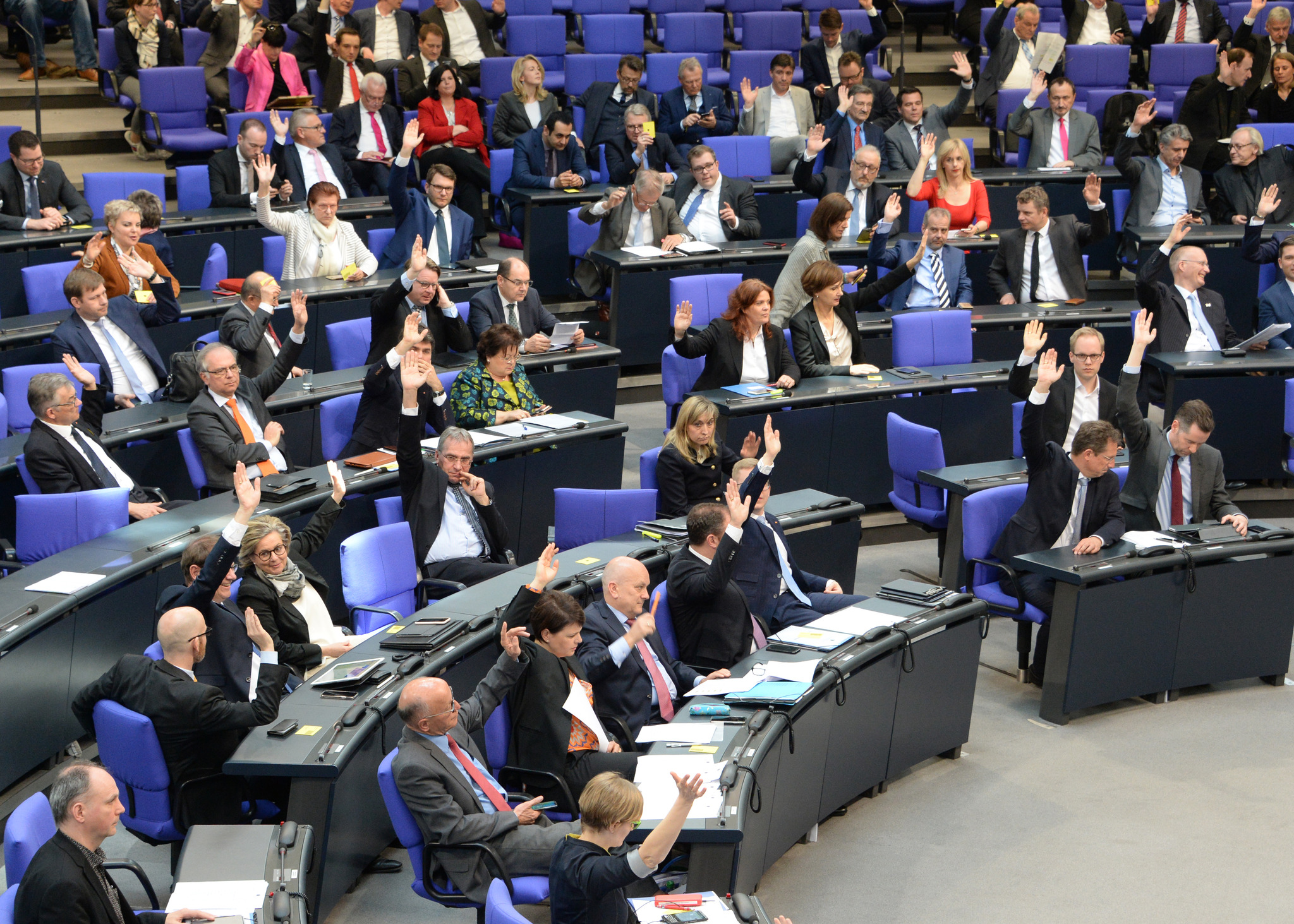 Abstimmung im Bundestag.