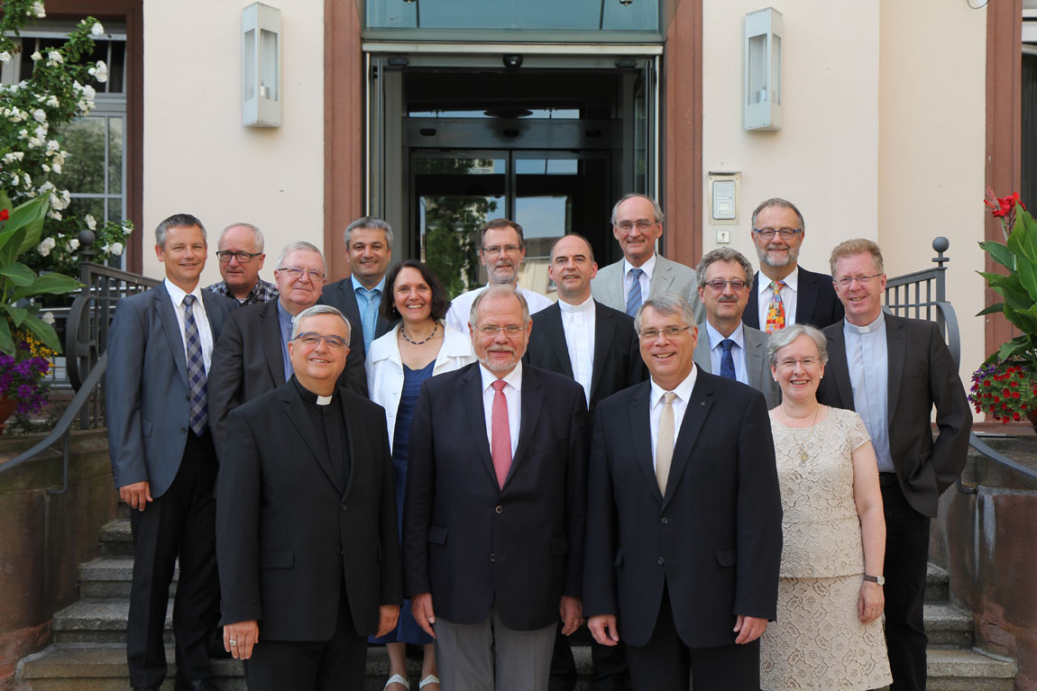 Gipfeltreffen der Kirchenleitungen von Landeskirche und Bistum in Speyer. Fotos: lk