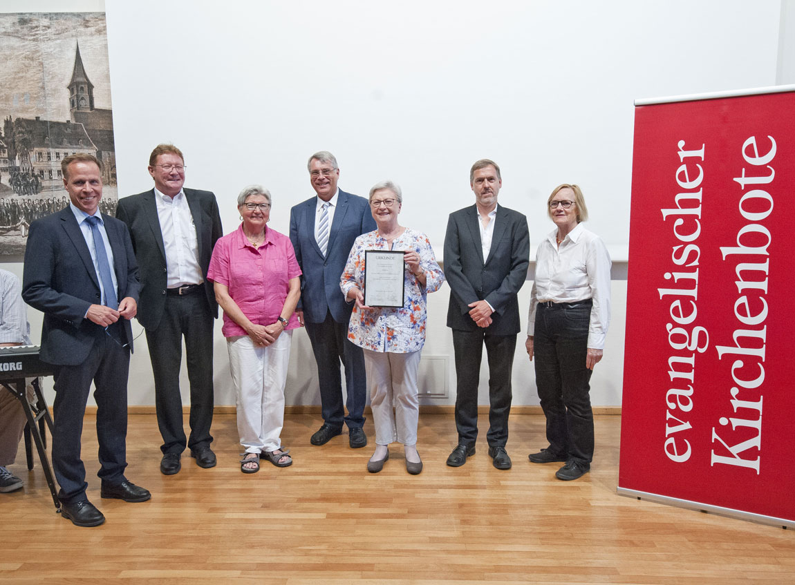 Der Lübbe-Preis für Gemeindepublizistik ging diesmal an den Homburger Gemeindebrief "Siebenpfeiffer". 