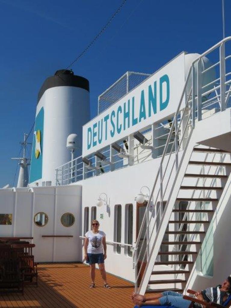 Mit der „MS Deutschland“ auf der Ostsee in Richtung Norwegen.