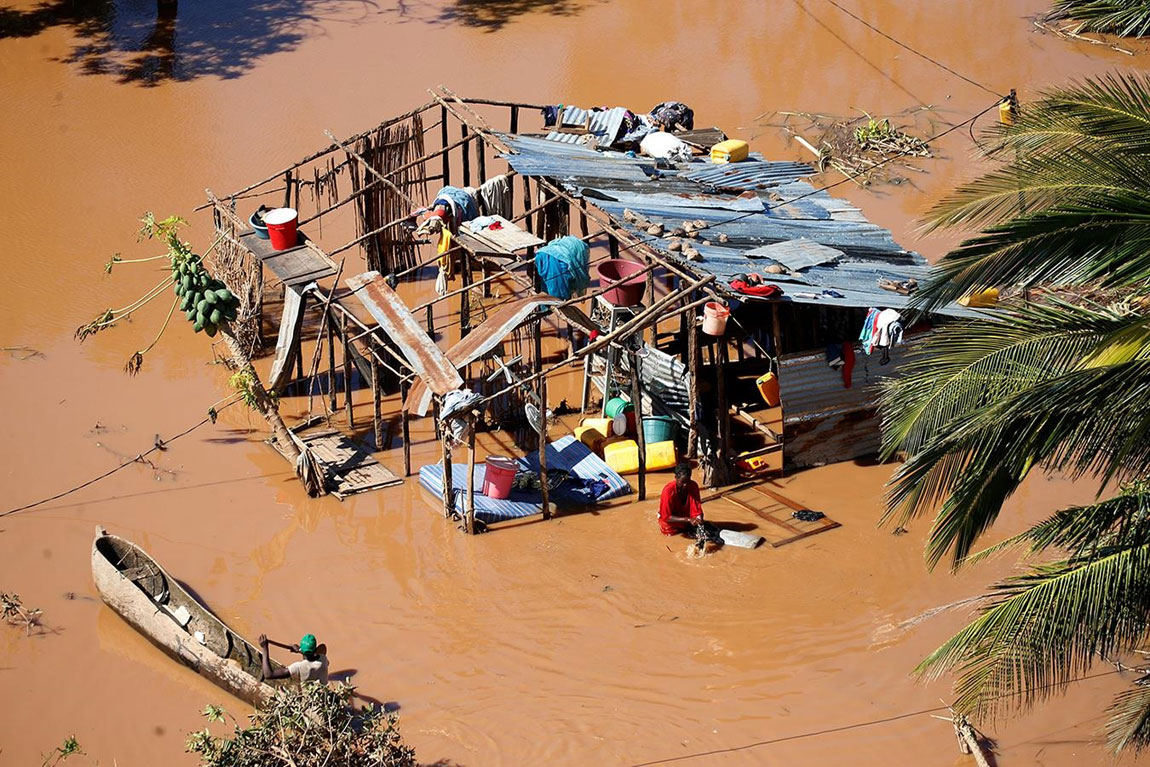 Schneise der Verwüstung: Die von Zyklon Idai betroffenen Menschen in Mosambik benötigen dringend Hilfe. Foto: Caritas International