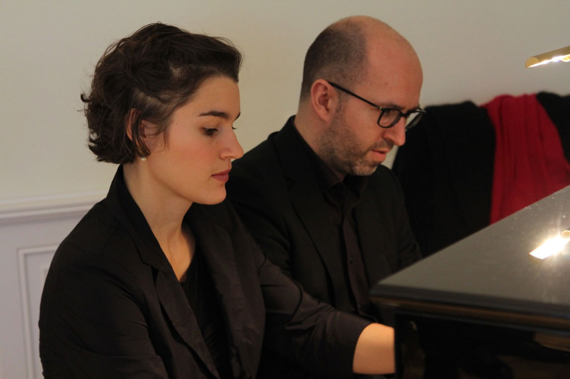 Vierhändig: Musikalische Umrahmung durch das Duo Christine und Stepahn Rahn. Fotos: lk 