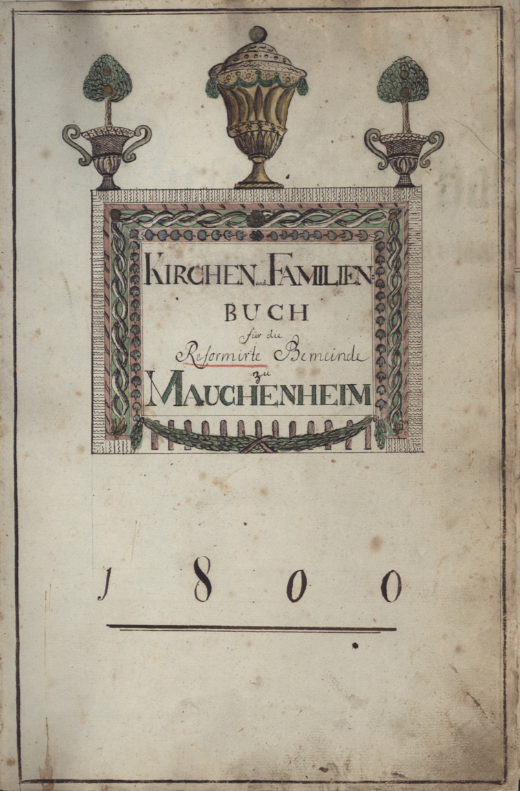 Im Zentralarchiv lagern Kirchenbücher aus den letzten Jahrhunderten wie dieses Kirchenfamilienbuch aus Mauchenheim von 1800.