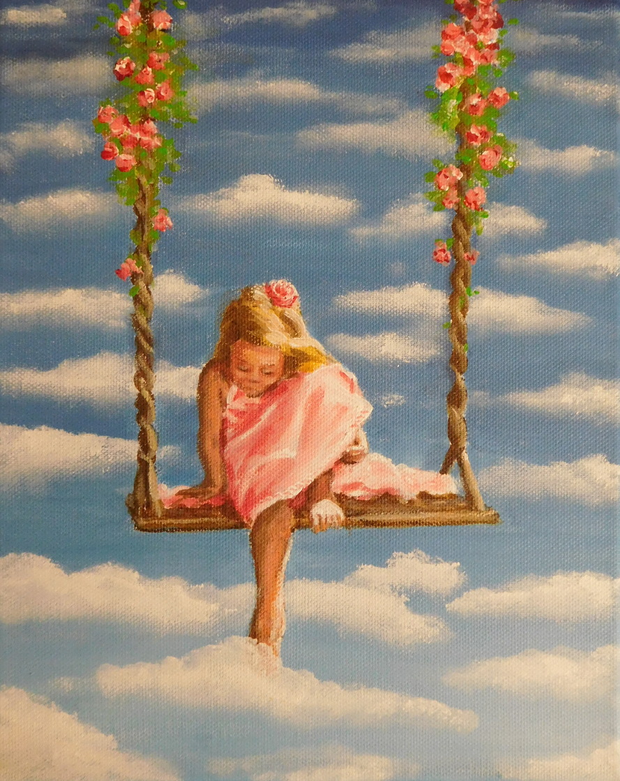 Das Bild „Kinderspiel“ wird bei der Ausstellung „Zwischen zwei Welten“ gezeigt.